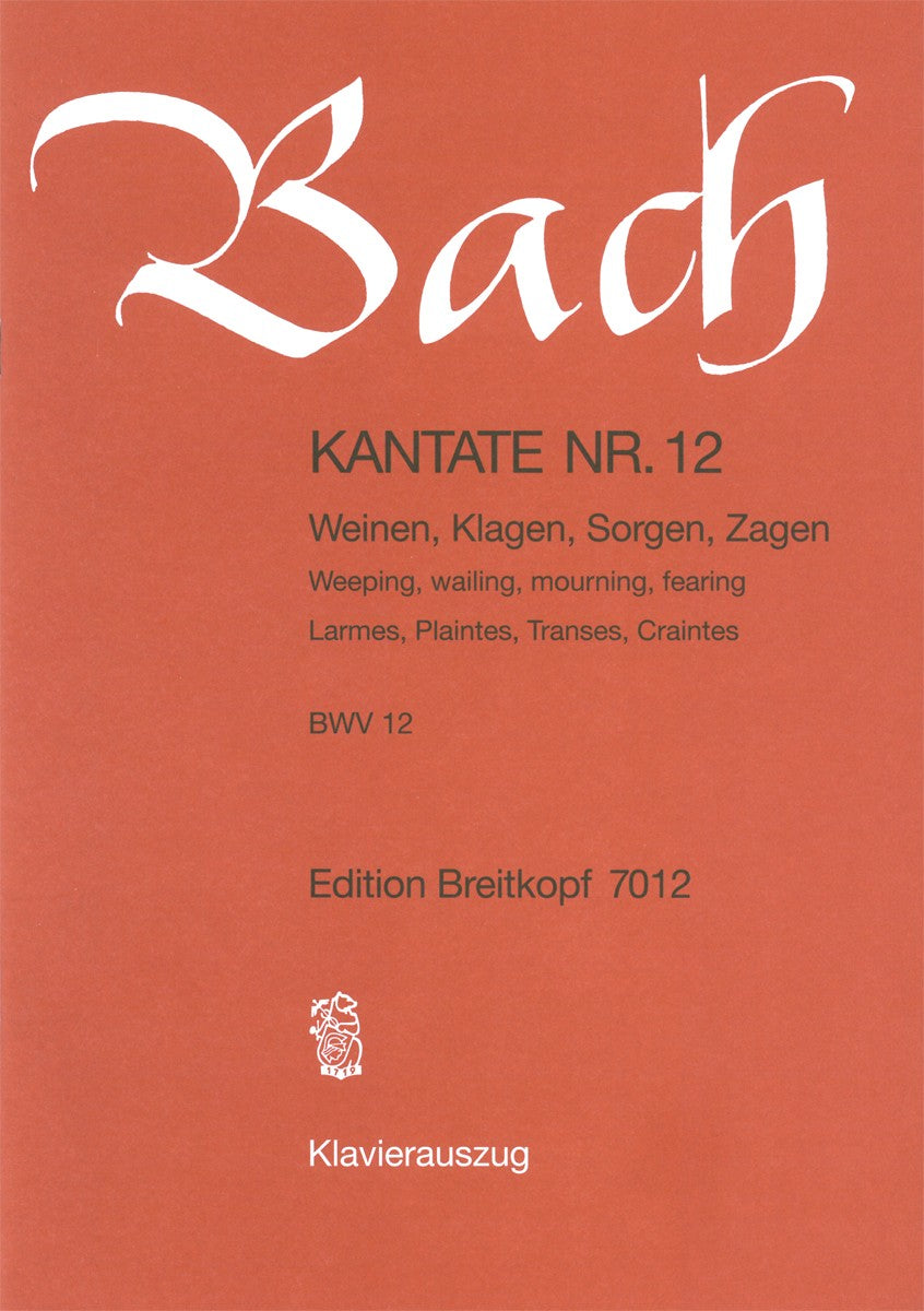 Bach, Kantate Nr. 12 (Breitkopf)