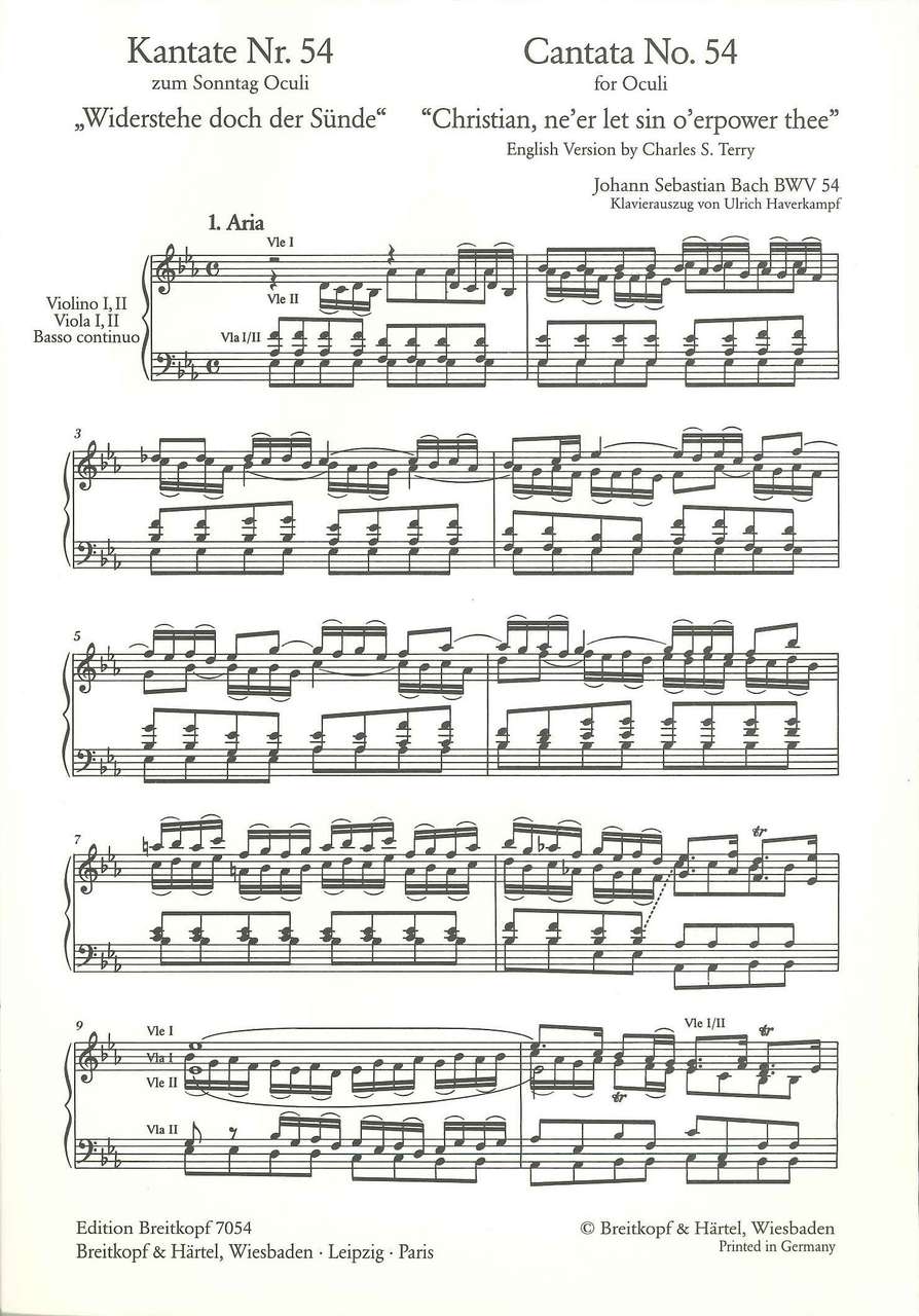 Bach, Kantate Nr. 54 (Breitkopf)