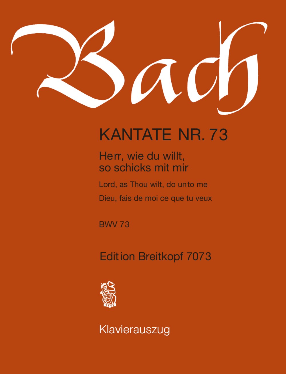 Bach, Kantate Nr. 73 (Breitkopf)