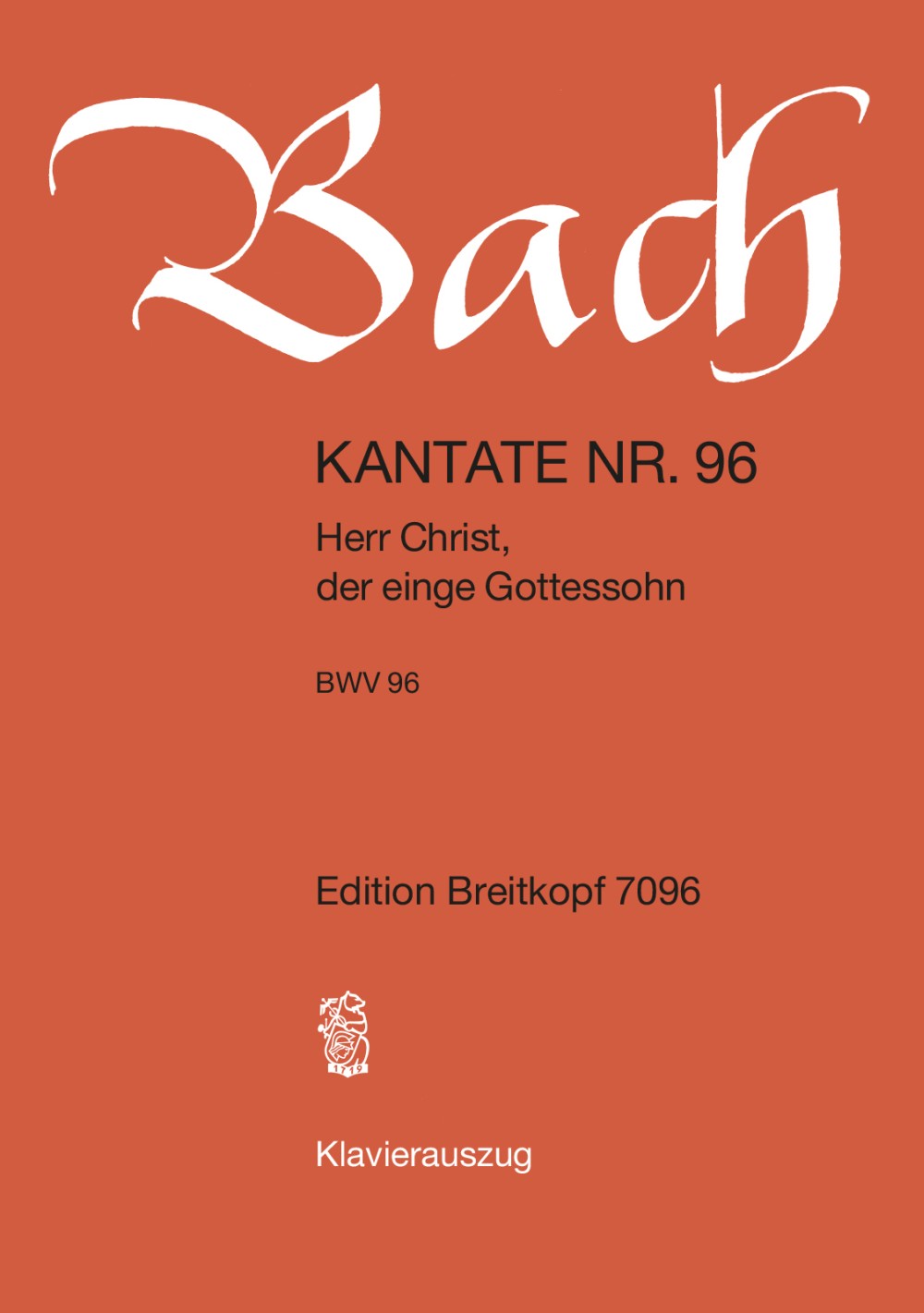 Bach, Kantate Nr. 96 (Breitkopf)