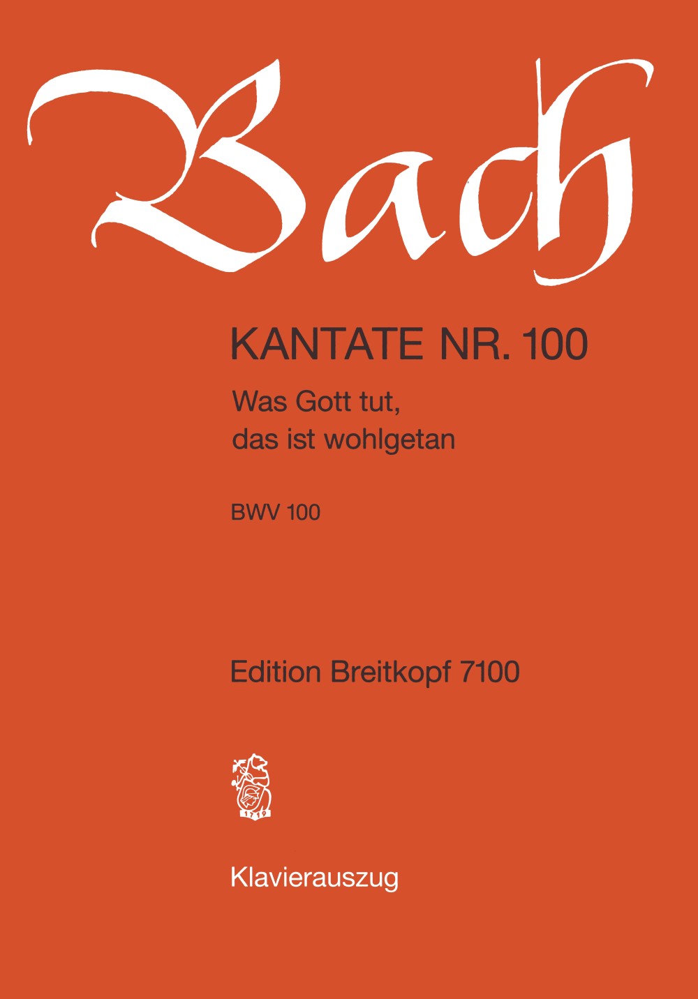 Bach, Kantate BWV 100 (Breitkopf)