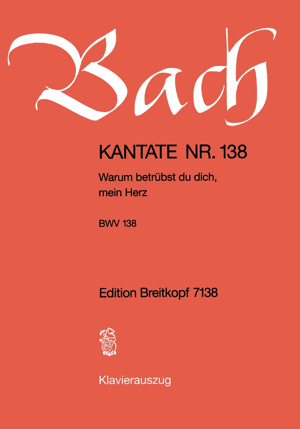 Bach, Kantate Nr.138 (Breitkopf)