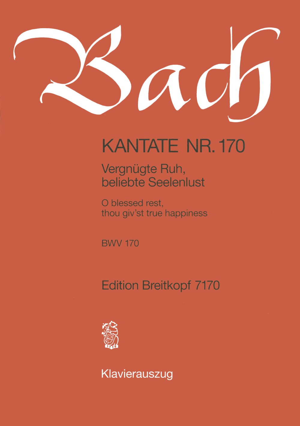 Bach, Kantate Nr.170 (Breitkopf)