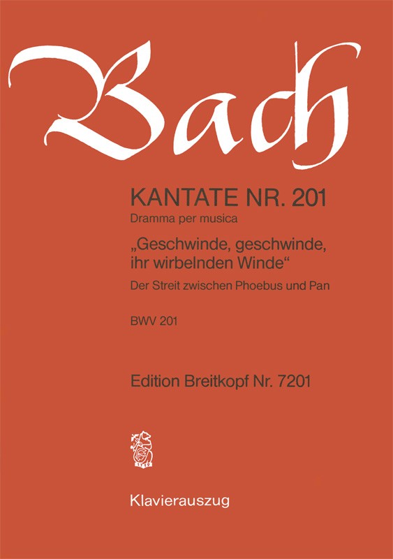 Bach, Kantate Nr.201 (Breitkopf)