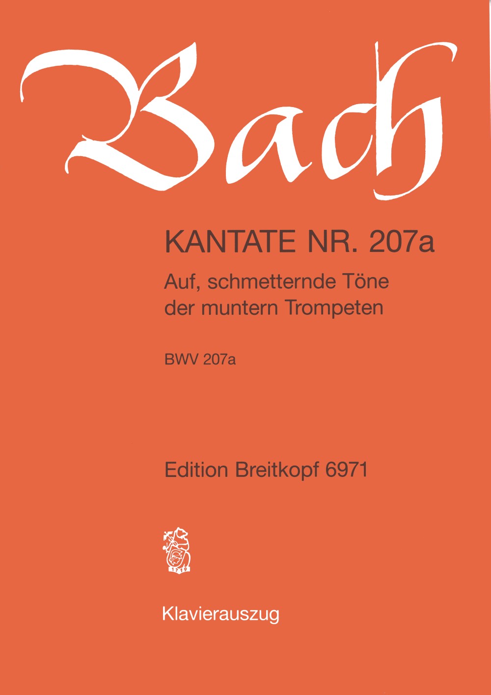 Bach, Kantate Nr.207a (Breitkopf)