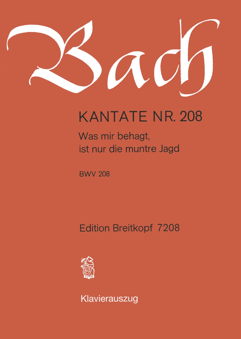 Bach, Kantate Nr.208 (Breitkopf)