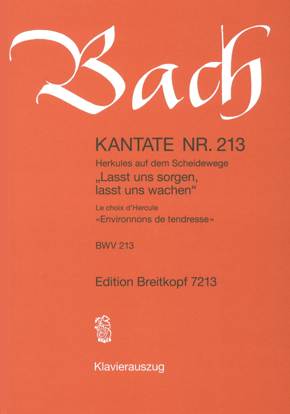 Bach, Kantate Nr.213 (Breitkopf)