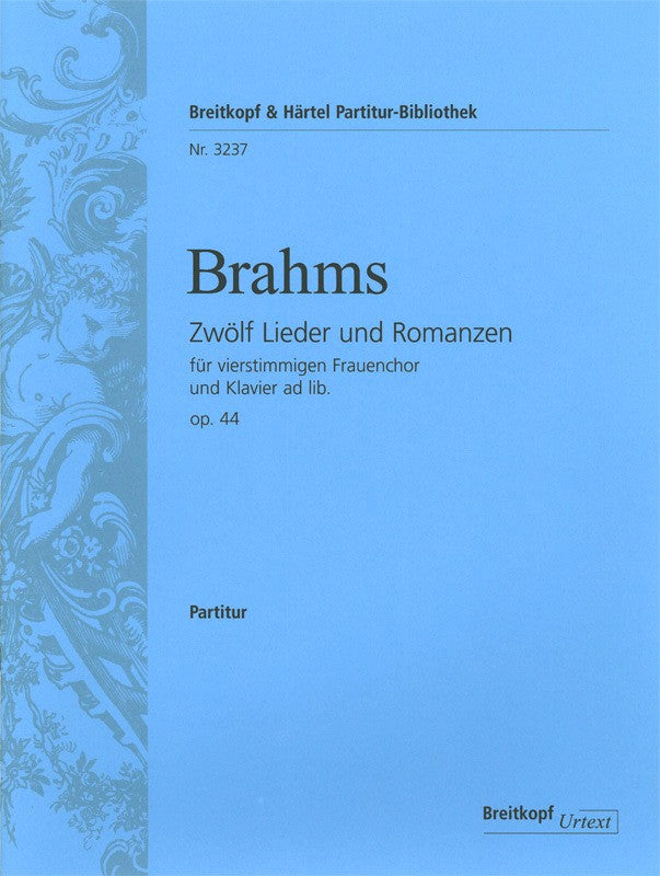 Brahms, 12 Lieder und Romanzen op. 44 (Breitkopf)
