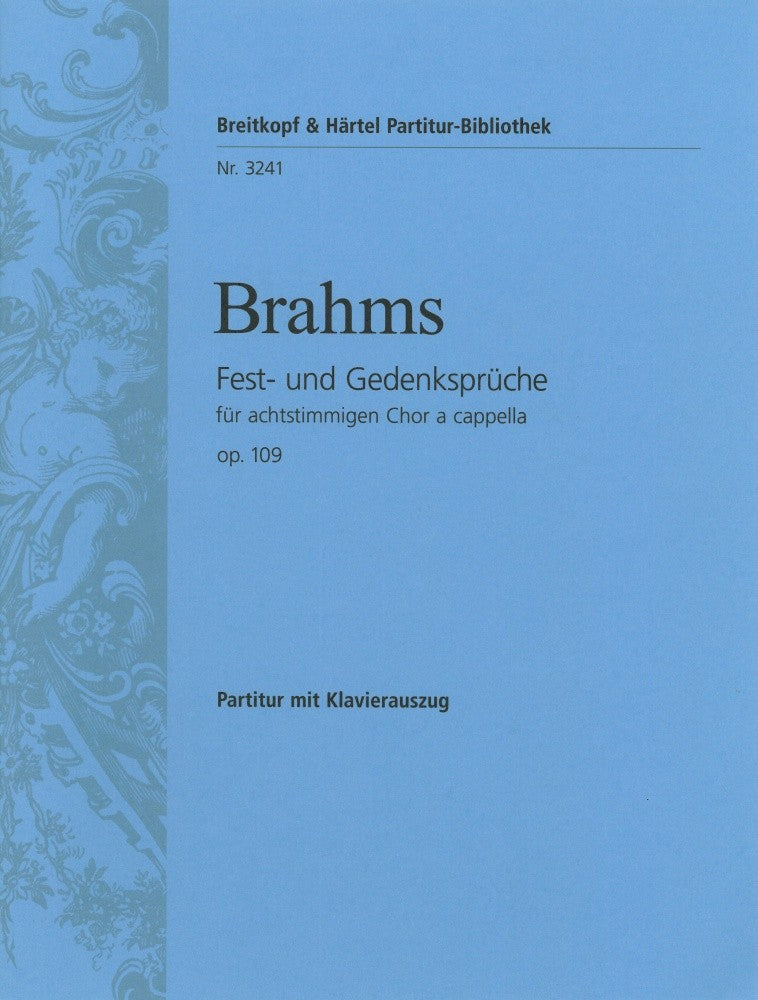 Brahms, Fest- und Gedankspruche op. 109 (Breitkopf)