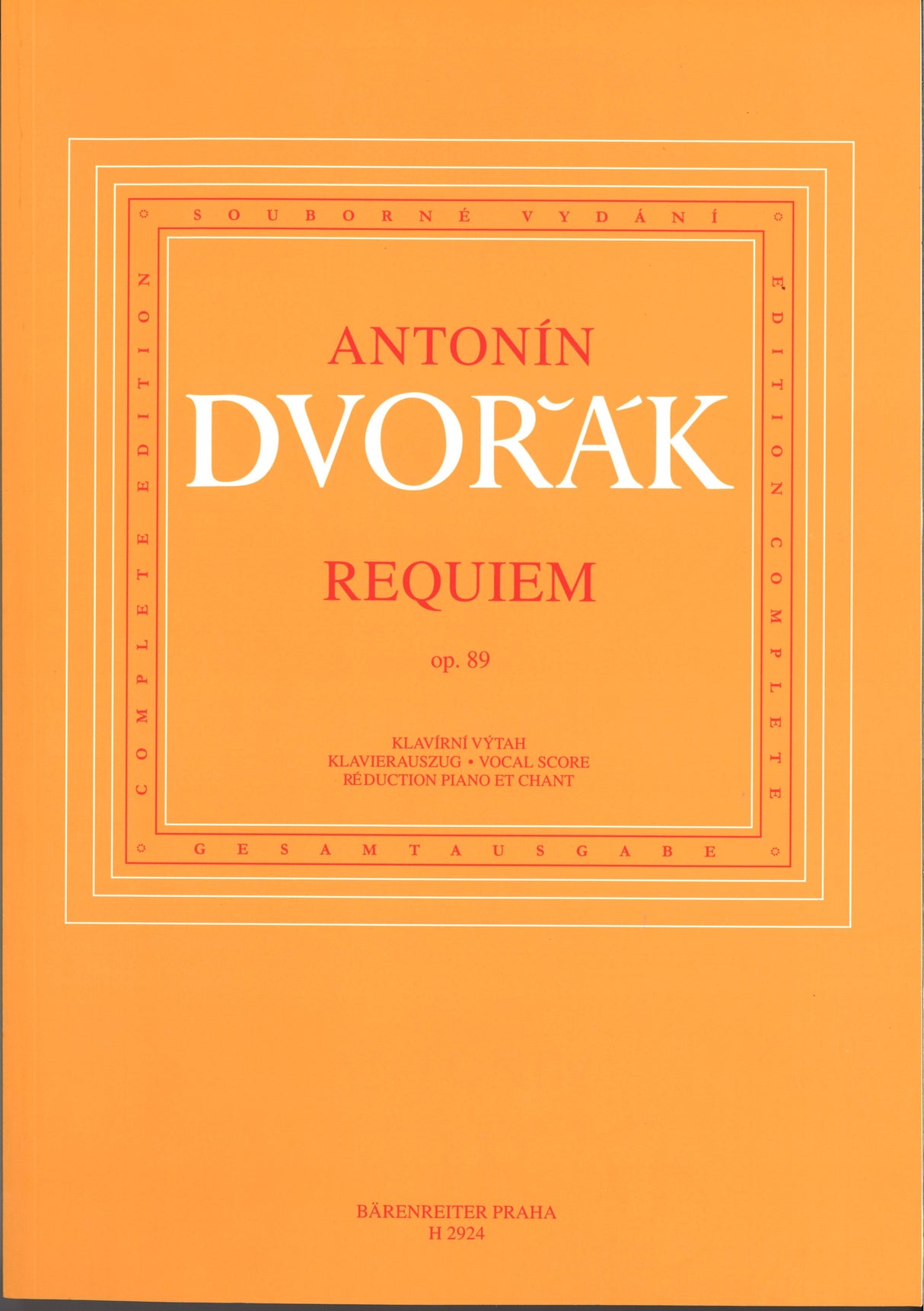 Dvorak, Requiem op. 89 B 165 (Supraphon)
