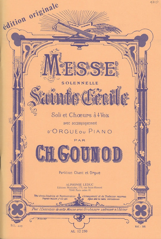 Gounod, Messe solennelle Ste. Cecile (Leduc)