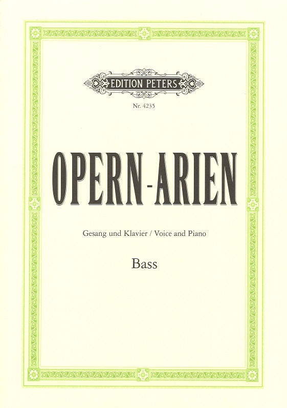 Opern-Arien: Bass (Peters)