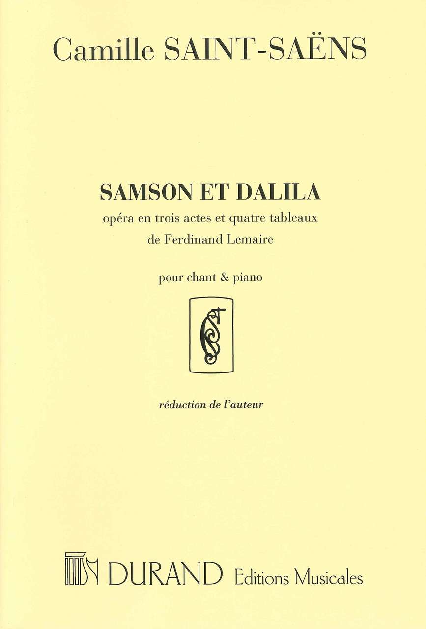 Saint-Saens, Samson & Dalila Vocal Score (Durand)