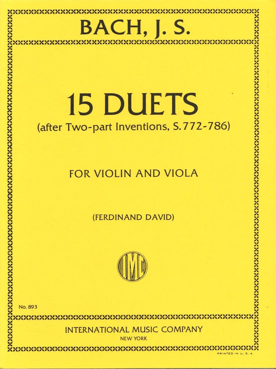 Bach, 15 Duets from Inventions (IMC)