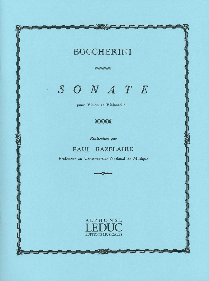 Boccherini, Sonate (Bazelaire) (Leduc)