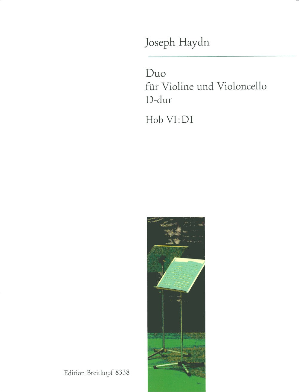 Haydn, Duo in D, Hob. 6/D1 (Vn,Vc) (Breitkopf)