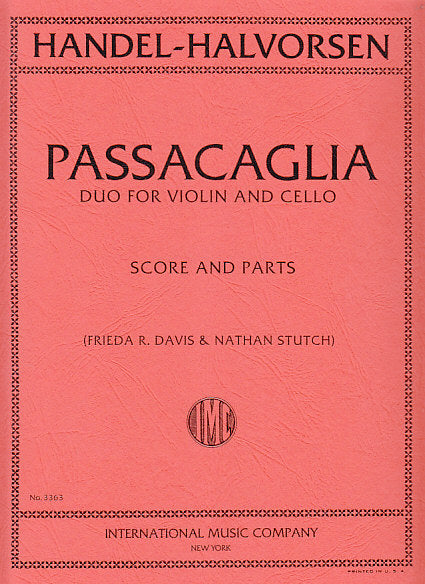 Handel/Halvorsen, Passacaglia (Vn,Vc) (IMC)