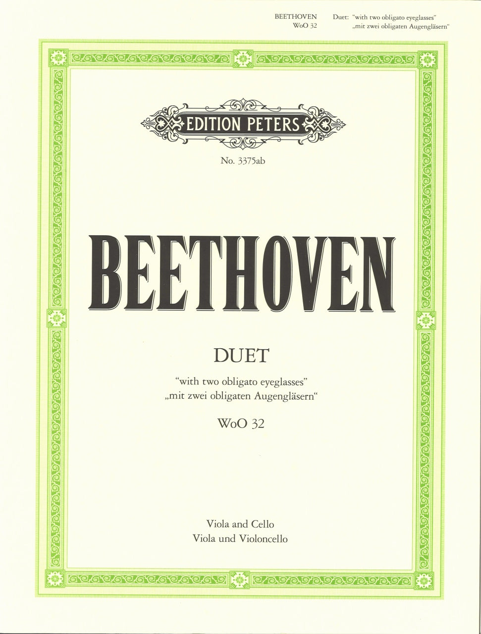 Beethoven, Duet WoO 32 in Eb (Va,Vc) (Peters)