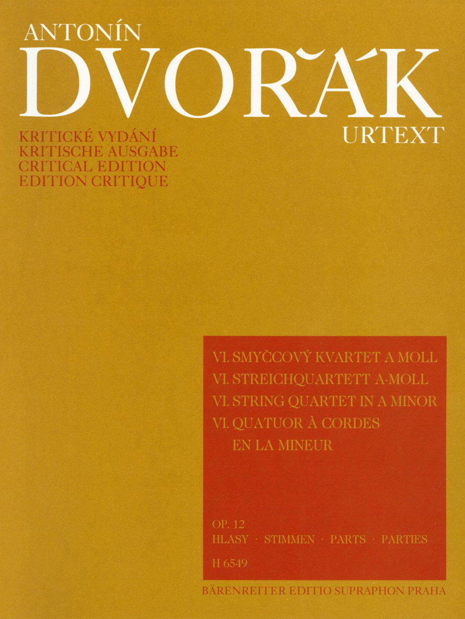 Dvorak, String Quartet No. 6 in a op. 12 (Supraphon)