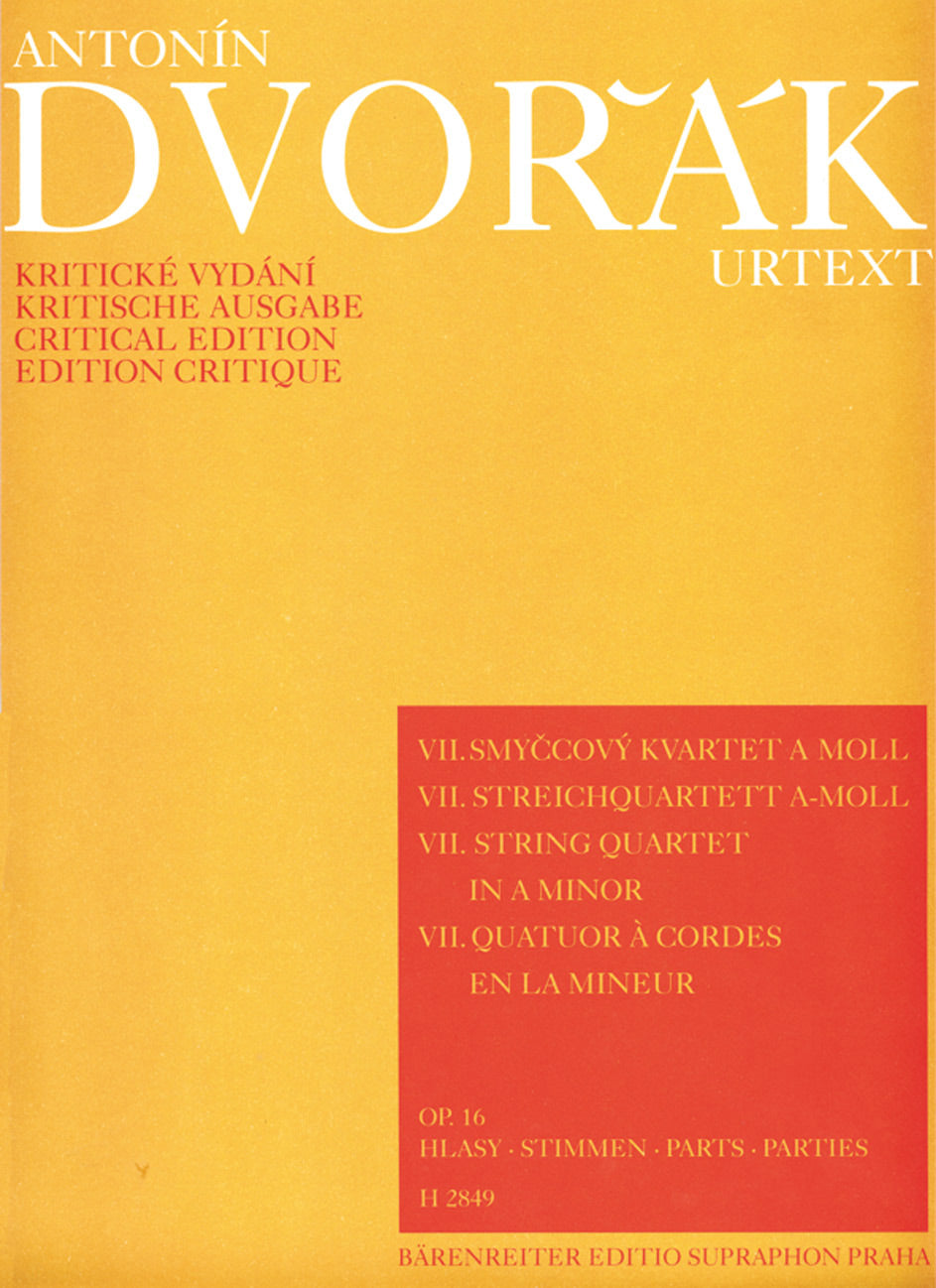 Dvorak, String Quartet No. 7 in a op. 16 (Supraphon)