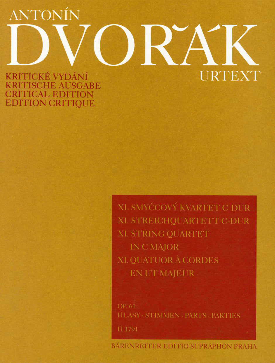 Dvorak, String Quartet No.11 op. 61 (Supraphon)