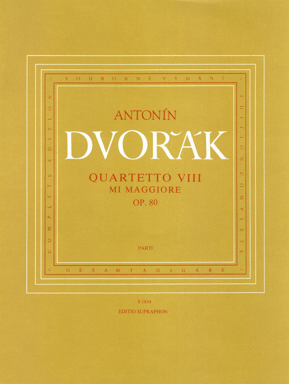 Dvorak, String Quartet No. 8 in E op. 80 (Supraphon)
