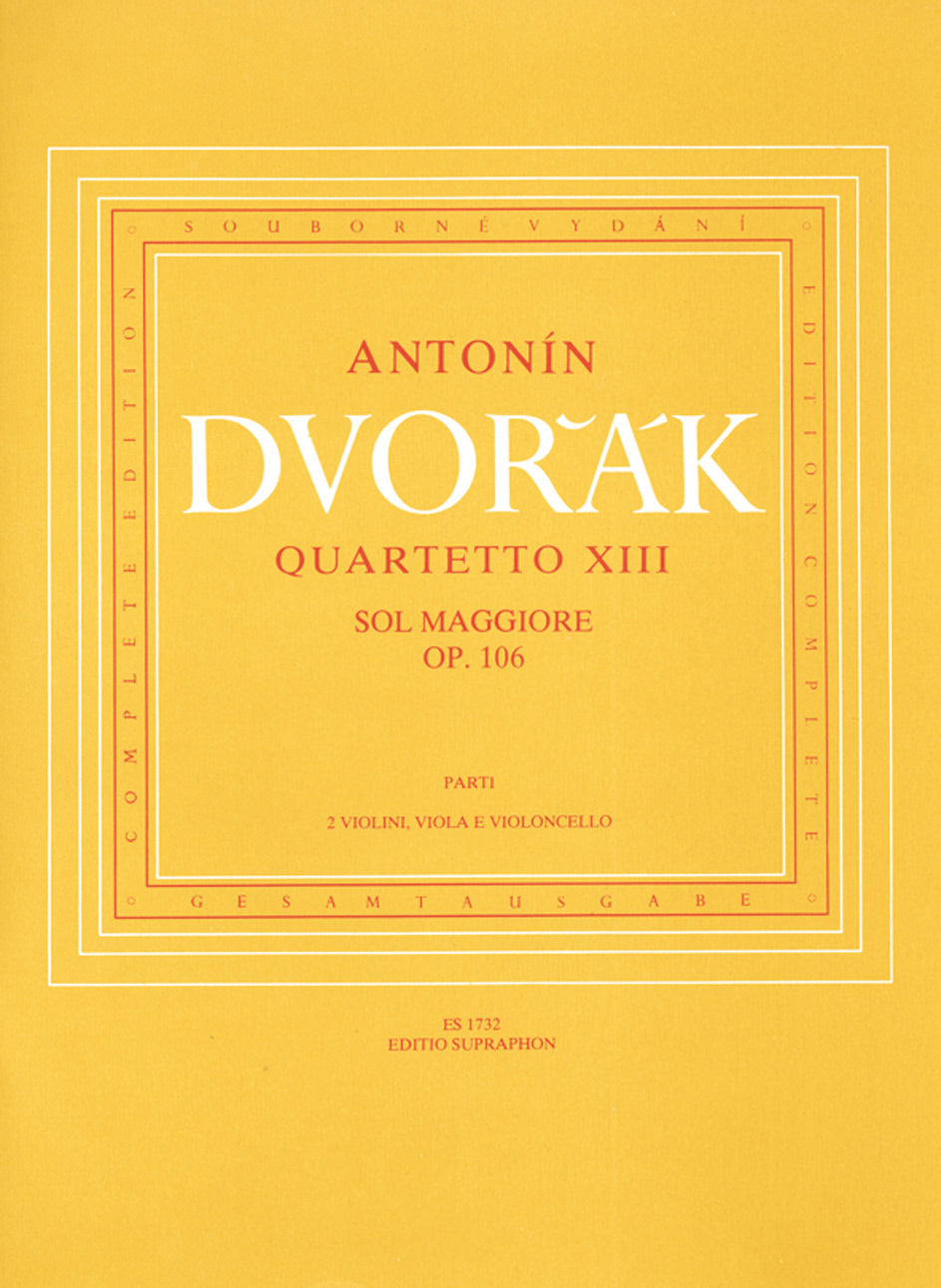 Dvorak, String Quartet No.13 op. 106 (Supraphon)
