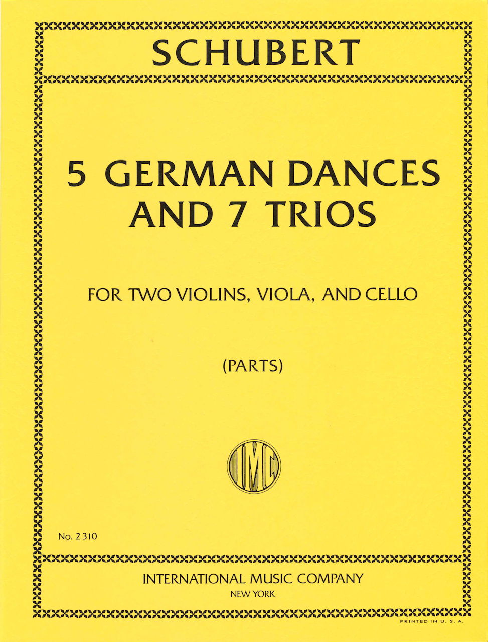 Schubert, 5 German Dances & Trios D 90 (IMC)