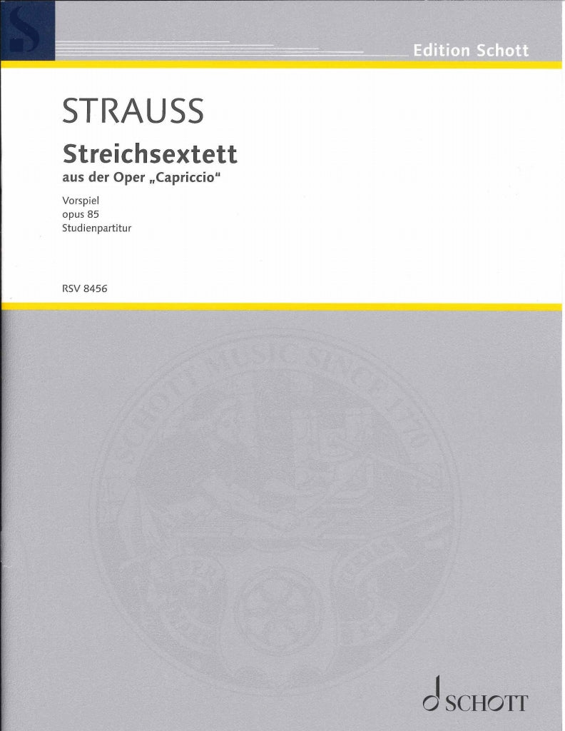 Strauss,R., Capriccio, Sextett (Partitur (Richard Strauss, Verlag)