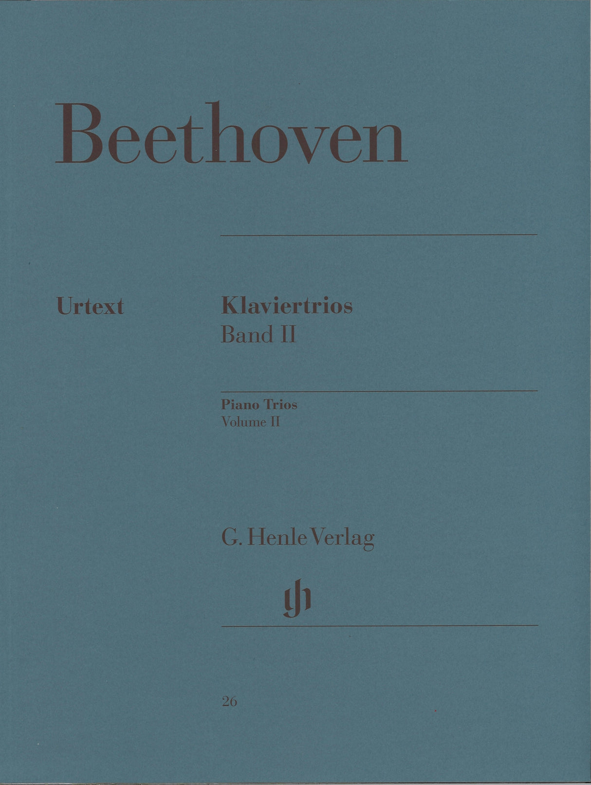 Beethoven, Klaviertrios 2 (Henle)