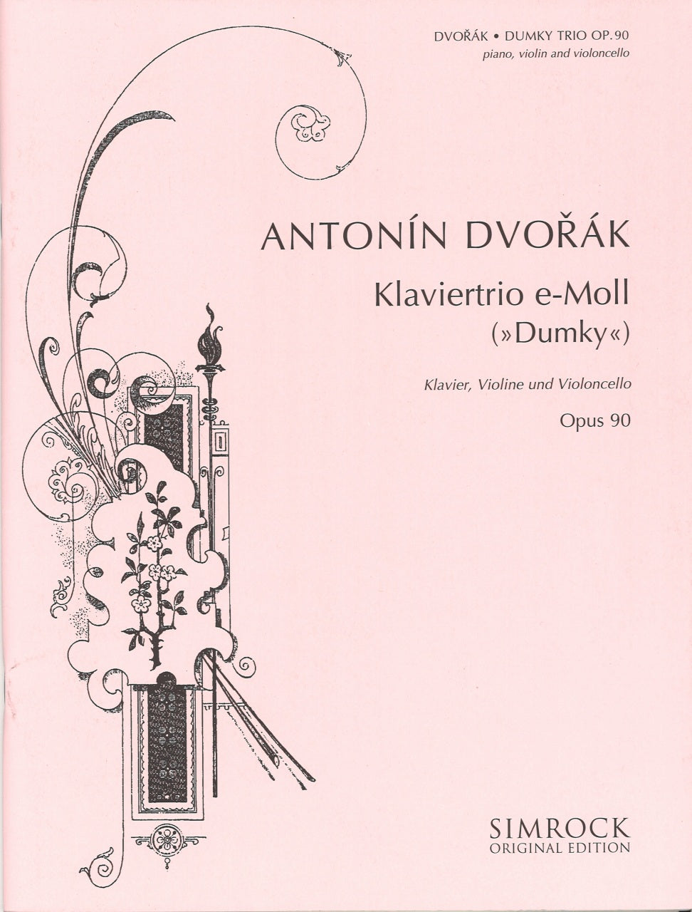 Dvorak, Piano Trio op. 90 'Dumky' B 166 (Simrock)