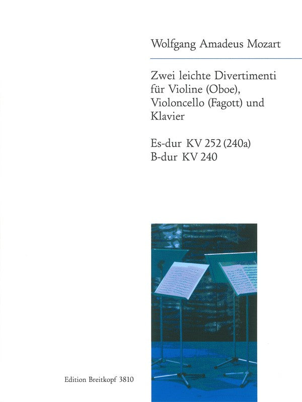 Mozart, Divertimenti K252,240 (Vn,Vc,Pf) (Breitkopf)