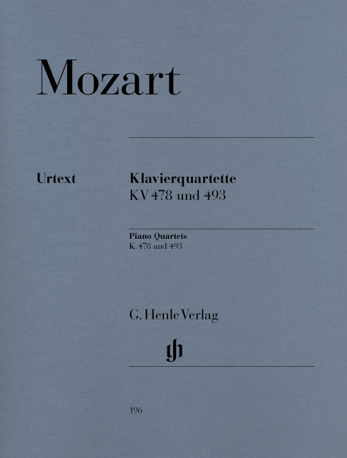 Mozart, Quartets KV 478, 493 (Henle)