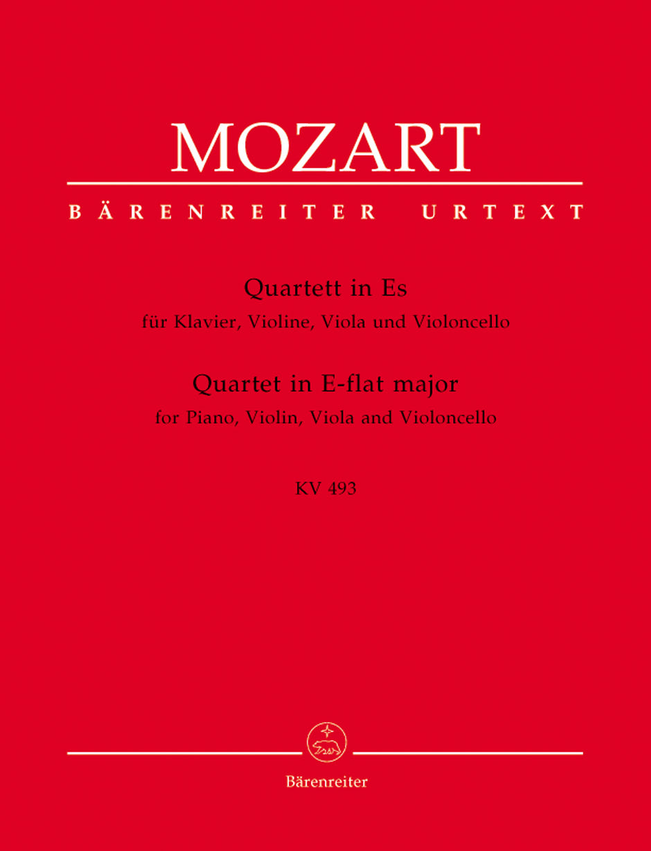 Mozart, Quartet KV 493 in Eb (Barenreiter)