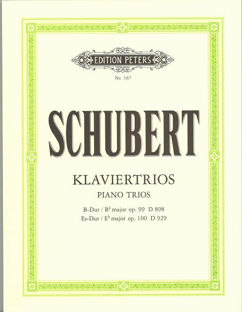 Schubert, Piano Trios D 898, 929 (Peters)