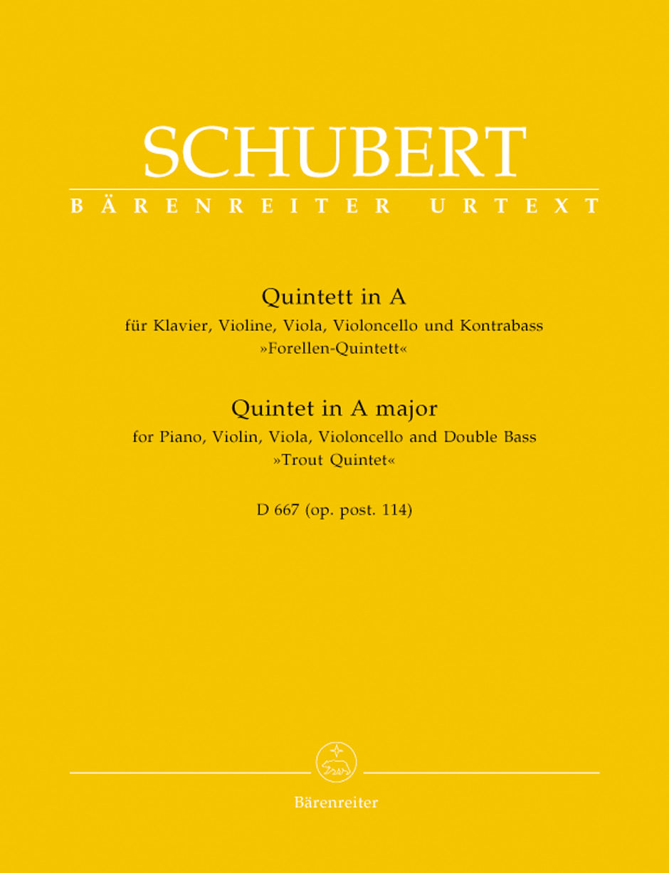 Schubert, Quintet in A D 667 'Forelle' (Barenreiter)
