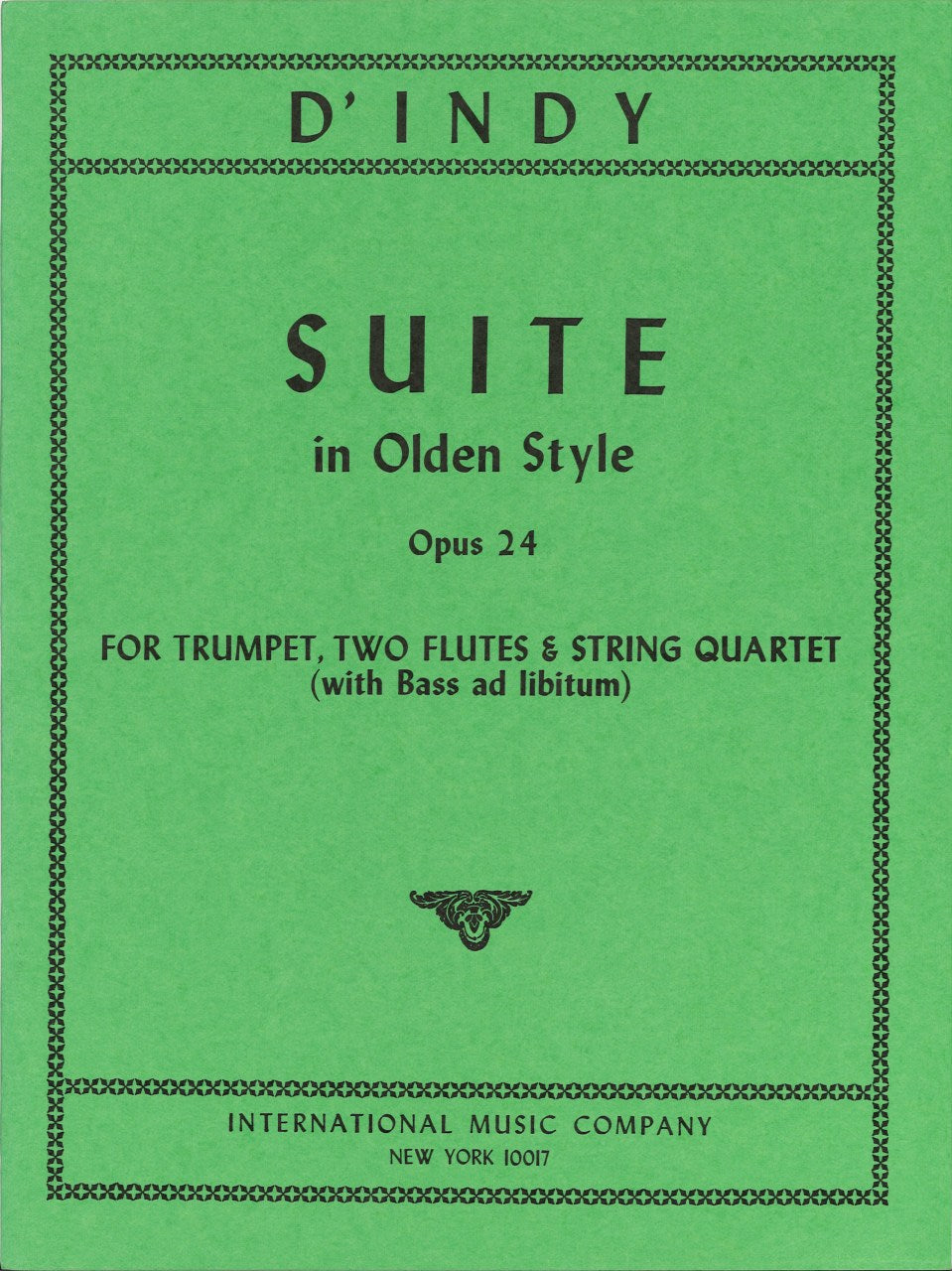 Indy,d', Suite in Old Style op. 24 (IMC)