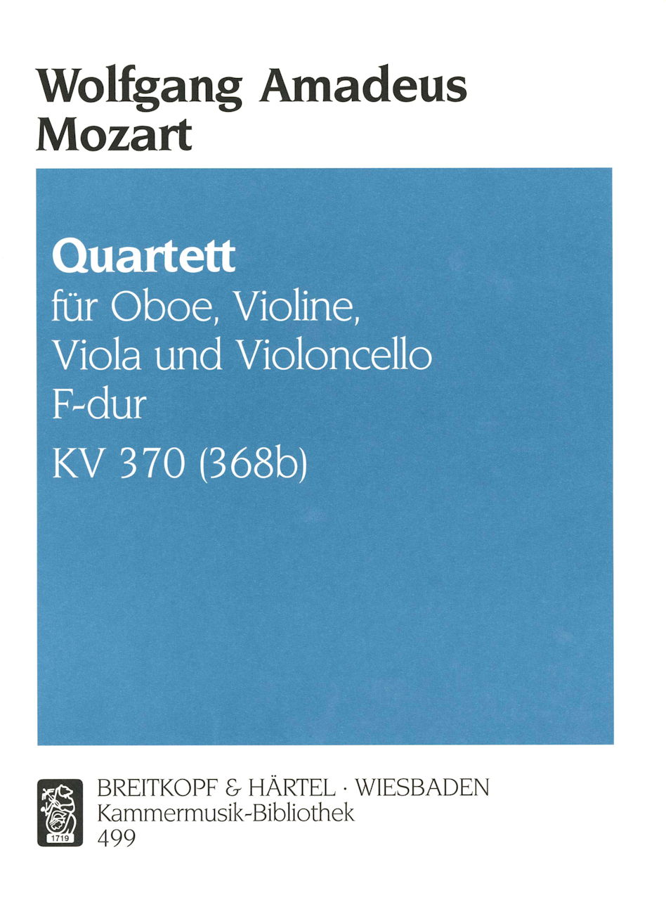 Mozart, Quartet KV 370 in F (Ob,Str) (Breitkopf)