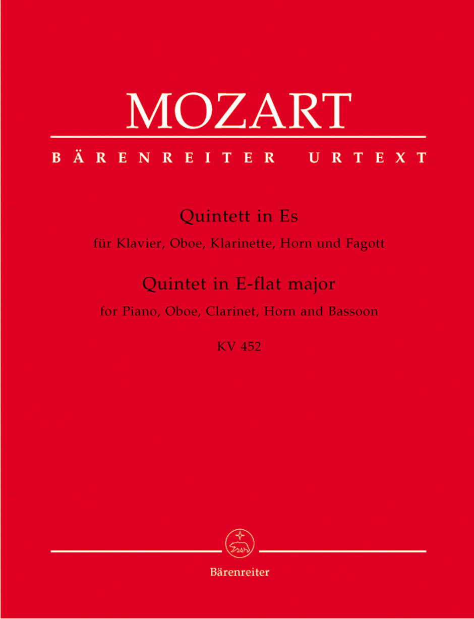 Mozart, Quintet KV 452 (Ob,Cl,Bn,Hn,Pf) (Barenreiter)