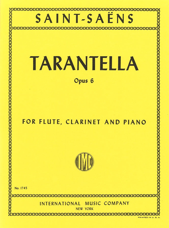 Saint-Saens, Tarentelle op. 6 (Fl,Cl,Pf) (IMC)