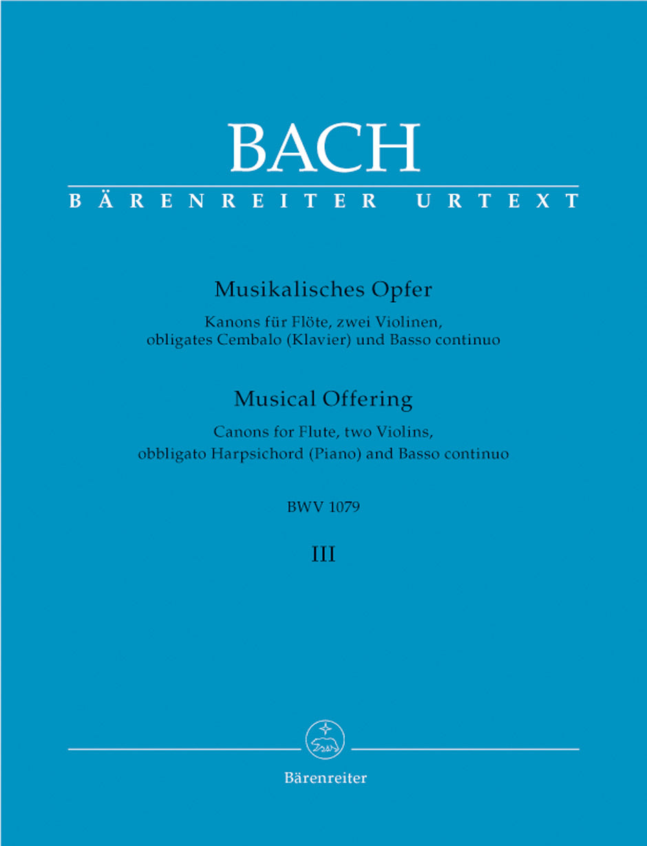 Bach, Musikalisches Opfer 3: Kanons (Barenreiter)
