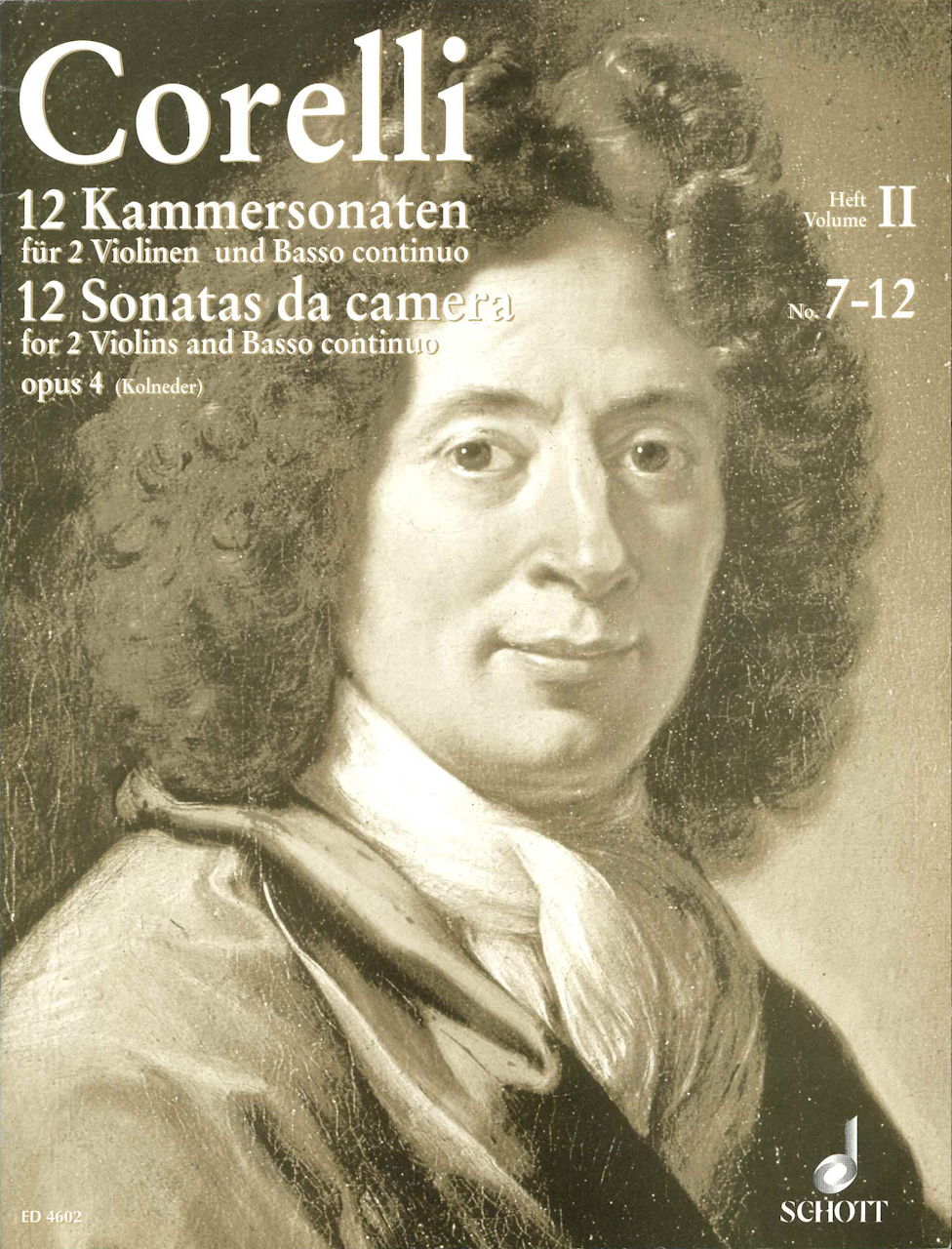 Corelli, Sonaten op.4, 2: 7-12 (2Vn,Bc) (Schott)
