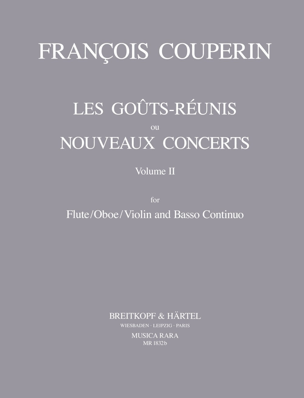 Couperin, Gouts-reunis 2 (Musica Rara)