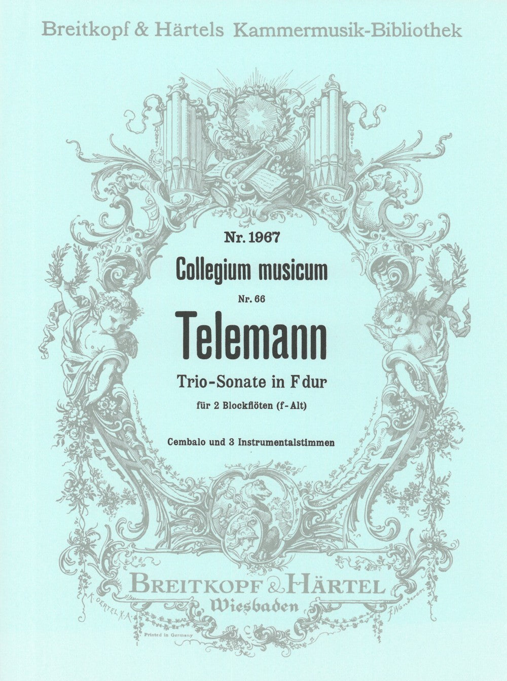 Telemann, Triosonate F-dur (2blfl,Bc) (Breitkopf)