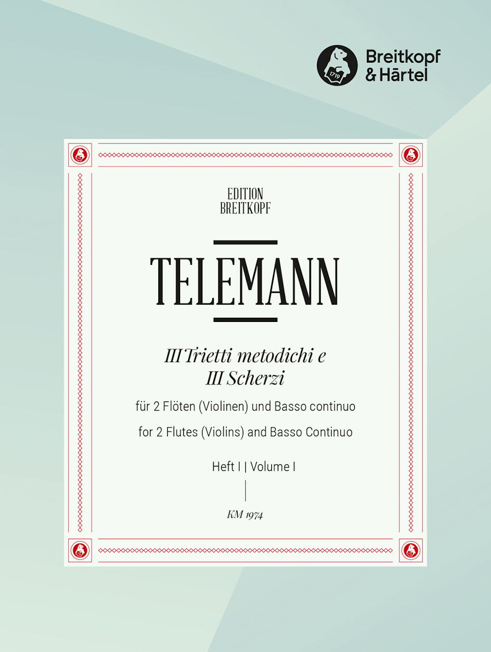 Telemann, 3 Trietti metodichi, 1 (Breitkopf)
