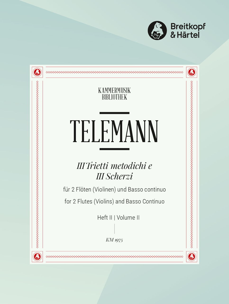 Telemann, 3 Trietti metodichi, 2 (Breitkopf)