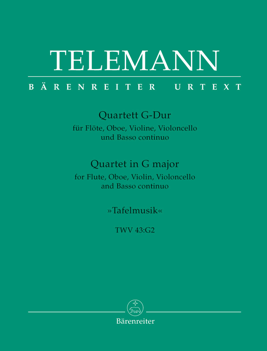 Telemann, Quartett G-dur [Tafelmusik I/3 (Barenreiter)