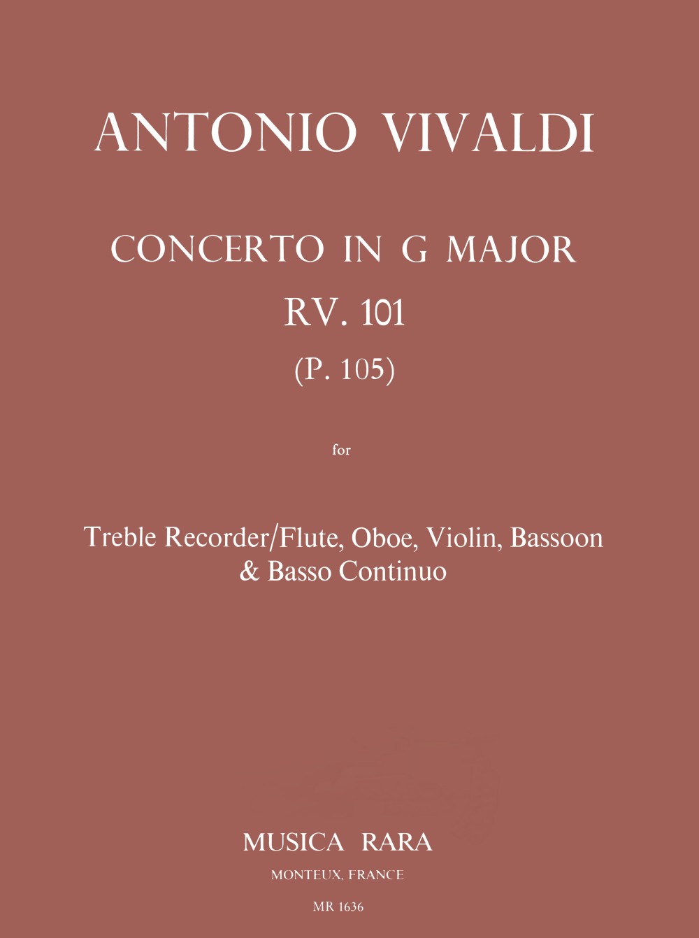 Vivaldi, Concerto in G RV 101 (Musica Rara)