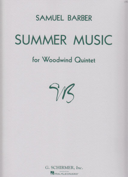 Barber, Summer Music op. 31 (Quintet) (G.Schirmer)