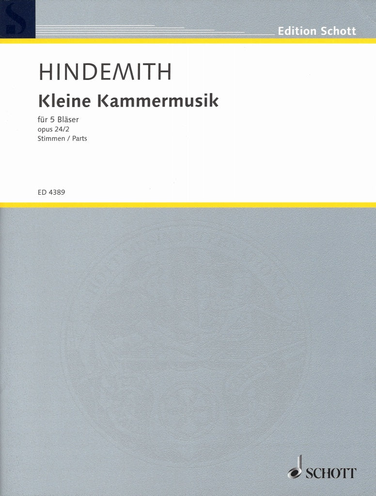 Hindemith, Kleine Kammermusik: Parts (Schott)